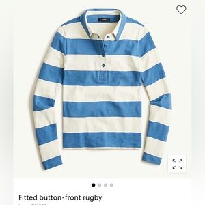 J Crew Fitted Rugby Shirt
